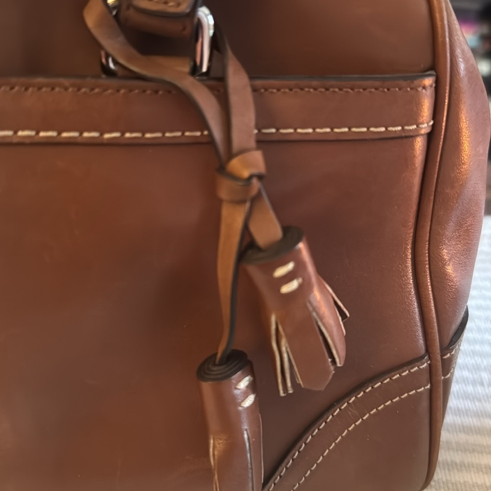 Coach Brown Leather Satchel Bag - Picture 3 of 6